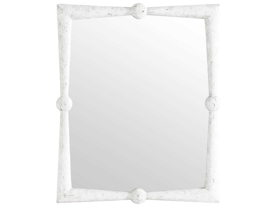 Scarlett Antique White Rectangular Wall Mirror