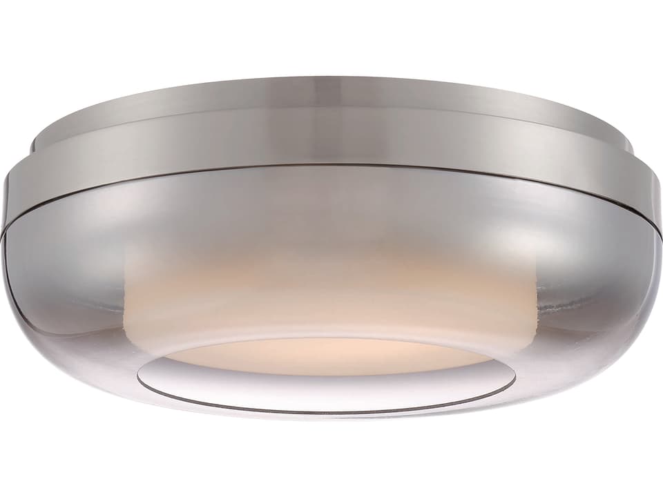 First Encounter LED Flush Mount Ceiling Light in Brushed Nickel