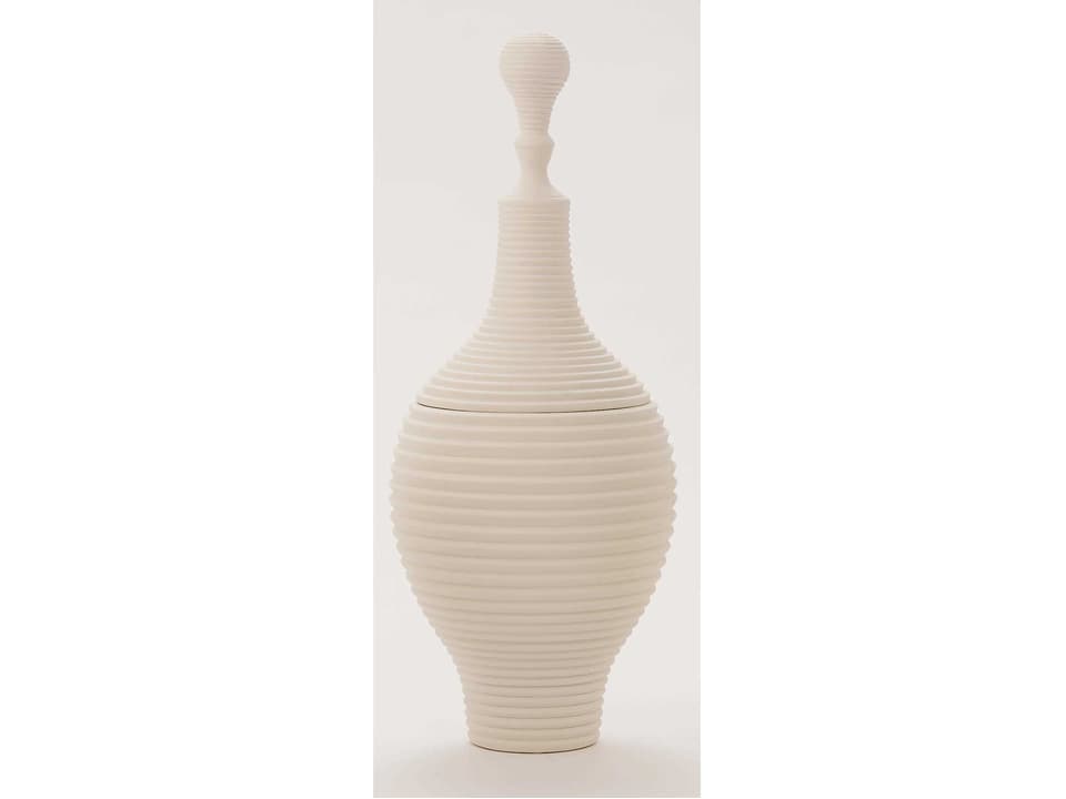 Orion Large Urn in White Ceramic