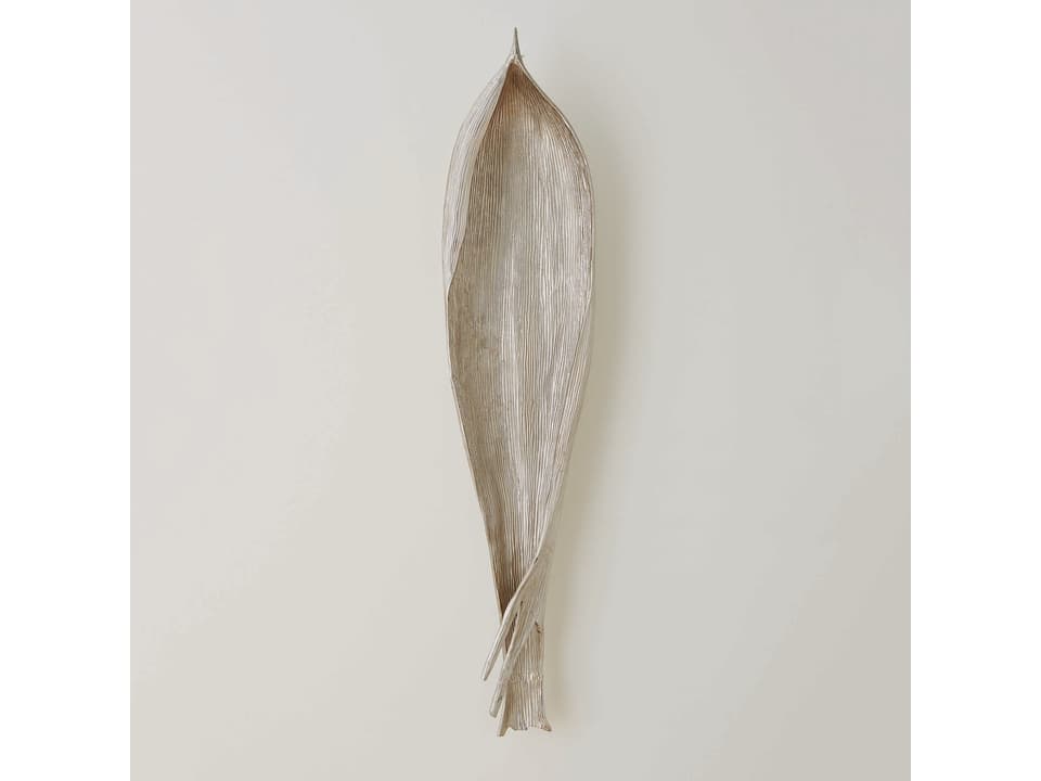 Nickel Palm Seed Pod Wall Art Sculpture