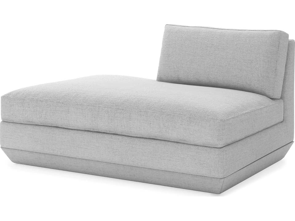 Podium Bayview Silver Gray Upholstered Chaise