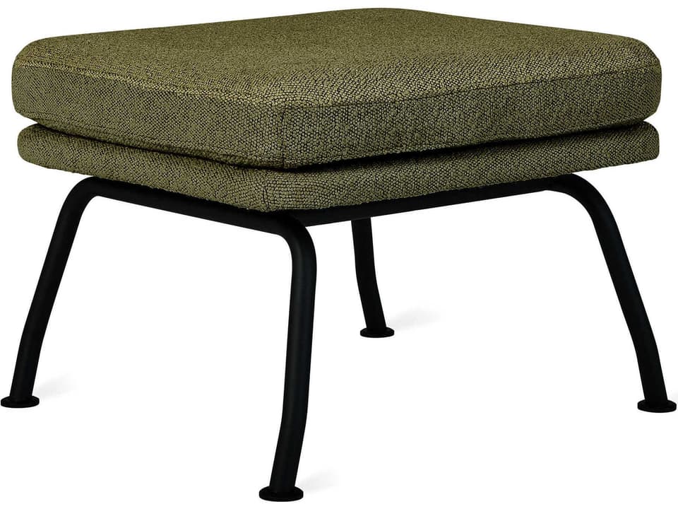 Tallinn Copenhagen Terra Green Upholstered Ottoman