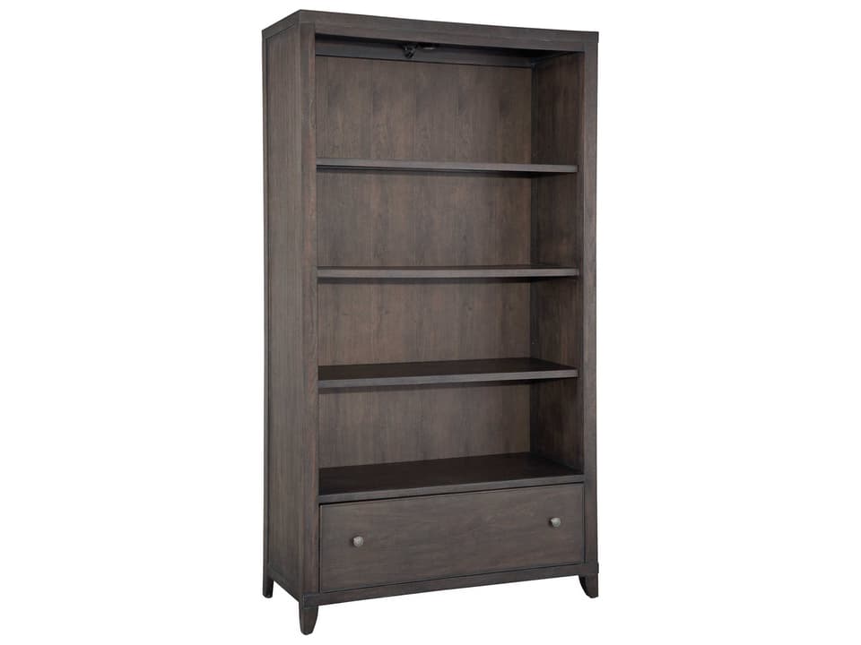Urban Executive Home Office Bookcase with Glass Shelf and File Drawer