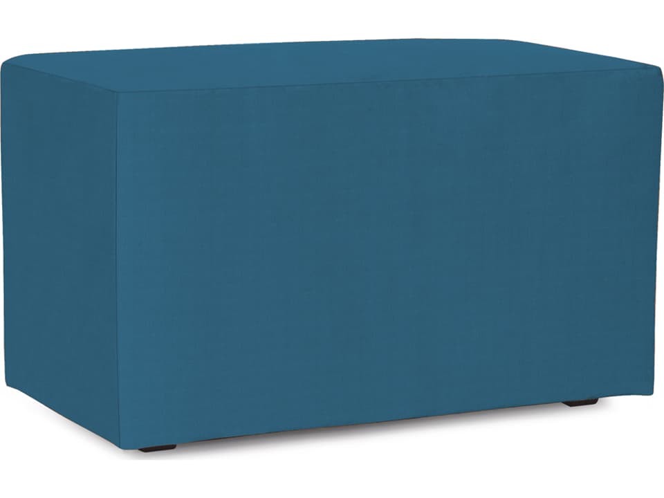 Seascape Turquoise Resin Cushion Bench