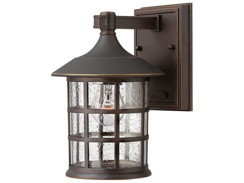 Freeport 1-Light Outdoor Wall Lantern in Oil Rubbed Bronze