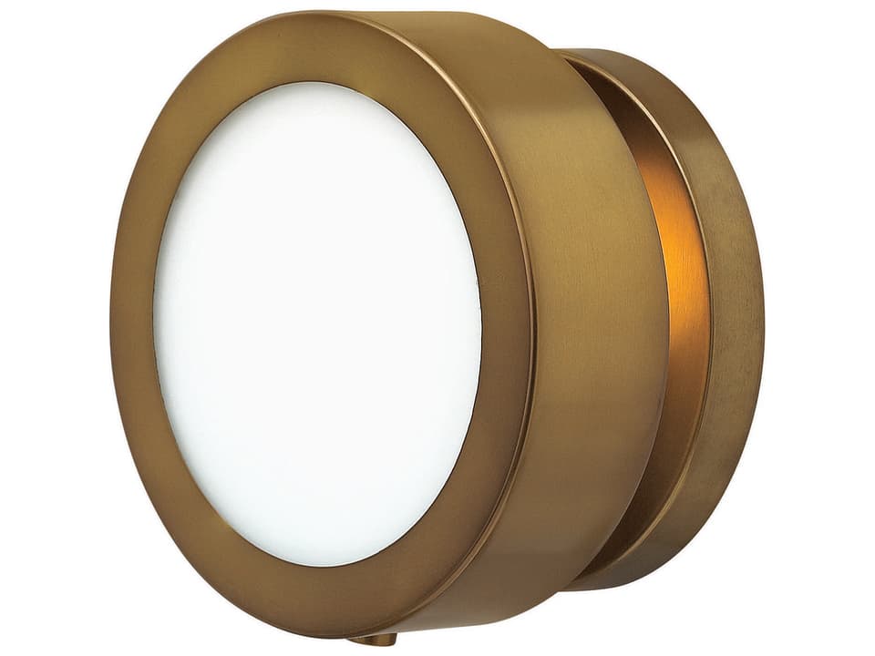 Mercer 1-Light Heritage Brass Glass Wall Sconce