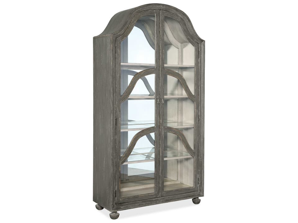 Alfresco Costa Wood Display Cabinet in Pottery Finish