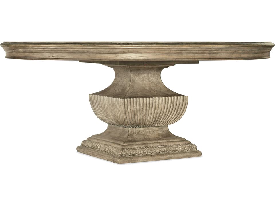 Castella 72-Inch Round Urn Base Dining Table in Antique Slate