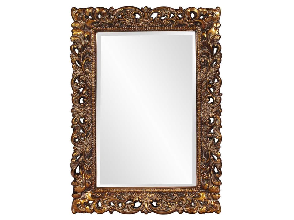 Barcelona Rectangular Wall Mirror Ornate Beveled Frame