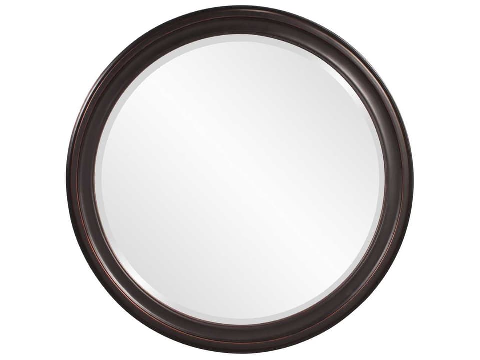 George 36-Inch Round Mirror in Oil Rubbed Bronze