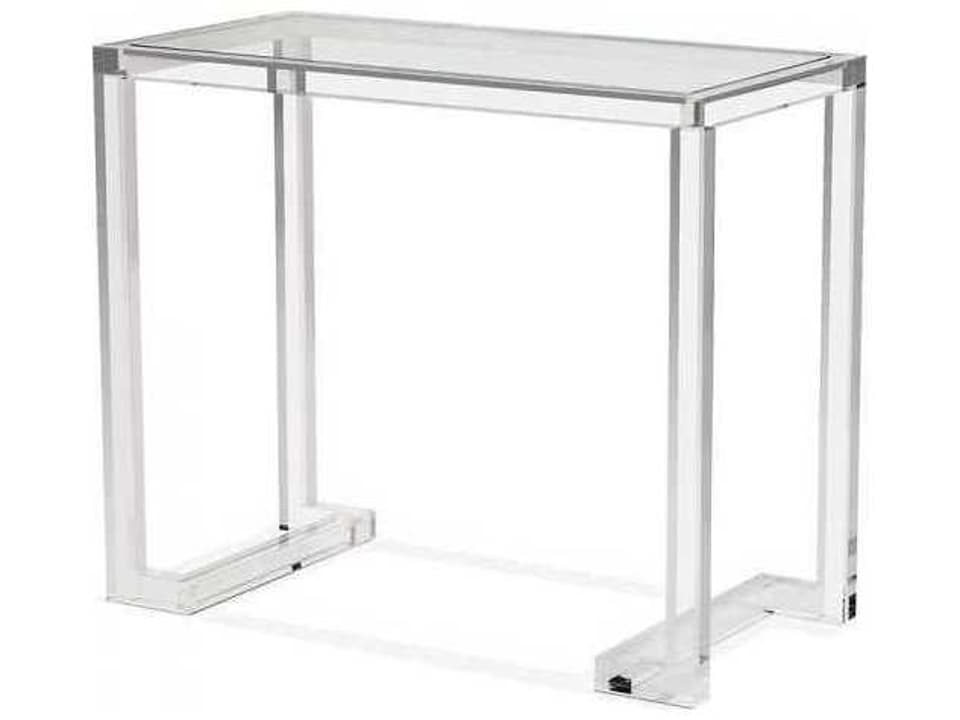 Ava Clear Acrylic and Glass Computer Desk