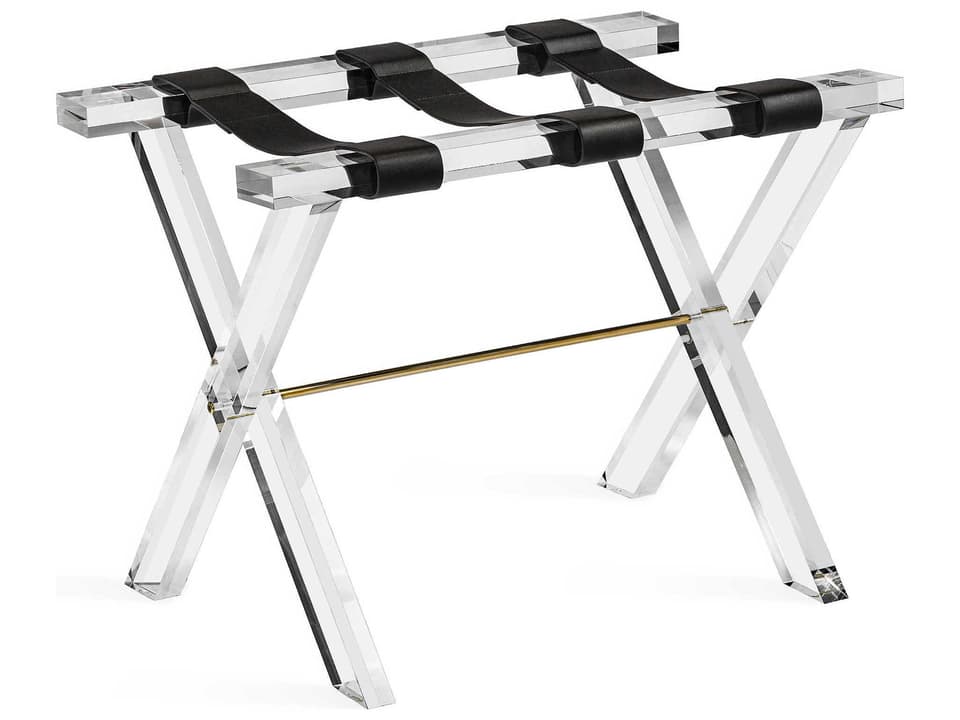 Clear / Shiny Brass / Black Luggage Rack