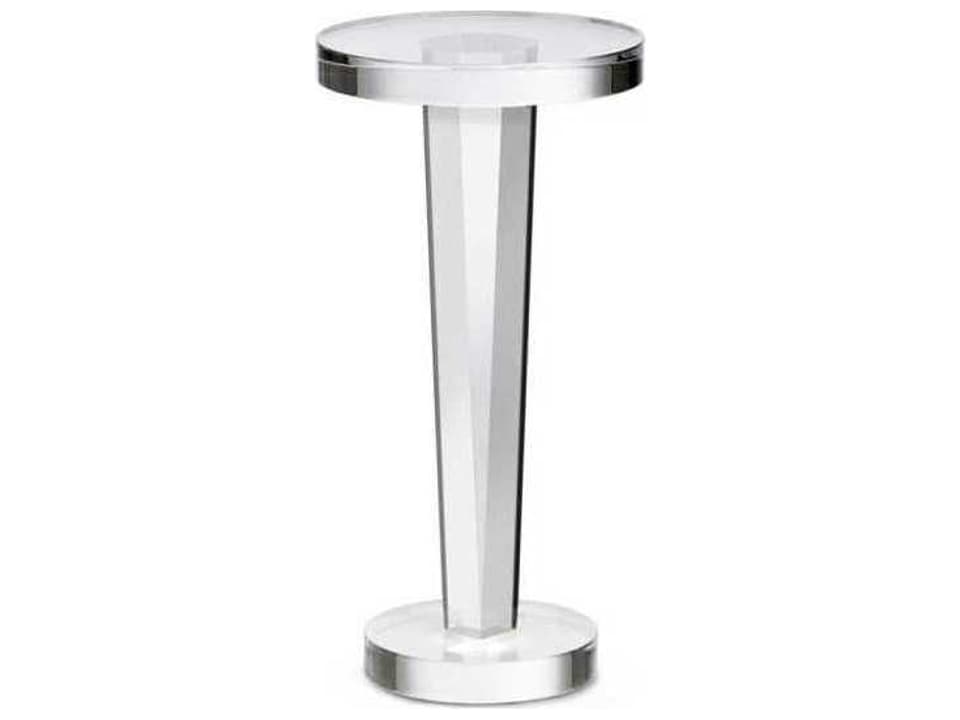Liora Side Table Clear Acrylic Glam Accent
