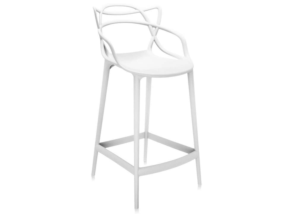 Masters 65 cm Recycled Thermoplastic Counter Stool in White