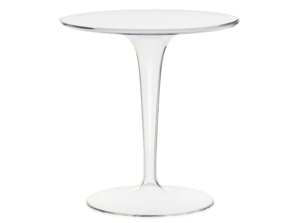 Tip Top Side Table Modern Transparent