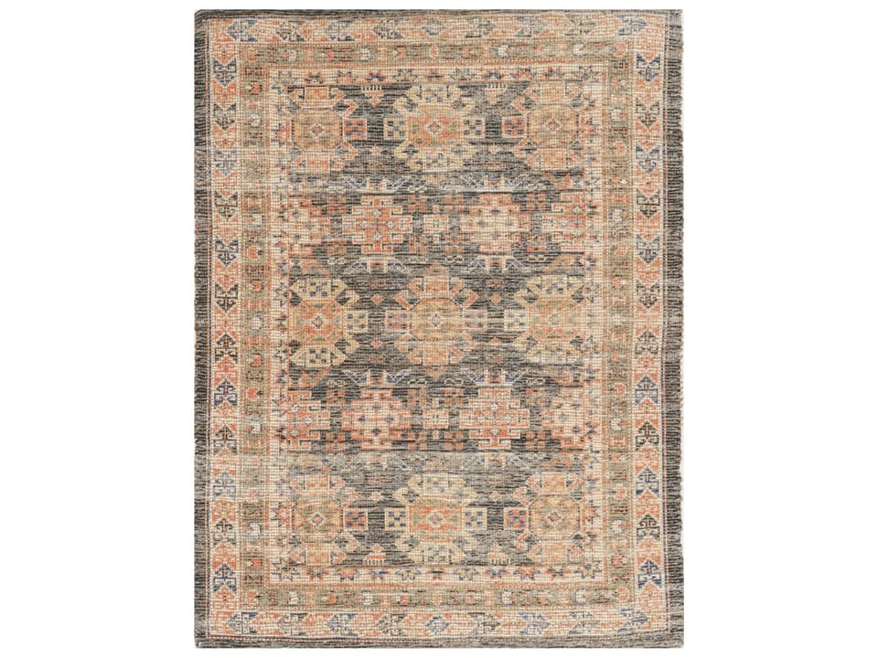 Morris Charcoal Mediterra Handwoven Jute Polyester Area Rug