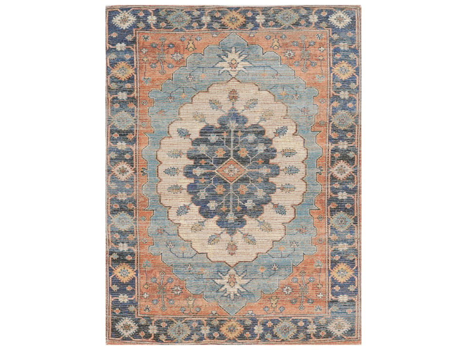 Morris Bordered Hand-Woven Area Rug