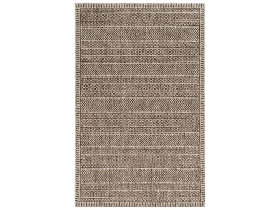 Provo Indoor Outdoor Area Rug Mocha Izteca Pattern