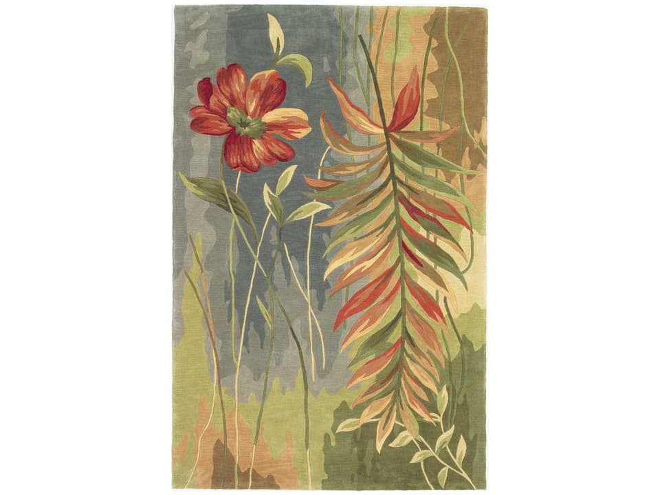 Sparta Island Oasis Multi-color Hand-Tufted Wool Area Rug