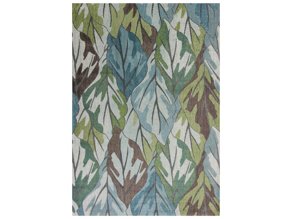 Stella Transitional Machine Woven Area Rug in Teal