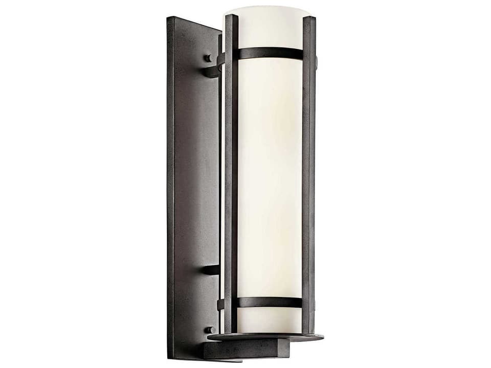 Kichler Camden 2-Light Outdoor Wall Sconce - Anvil Iron Opal