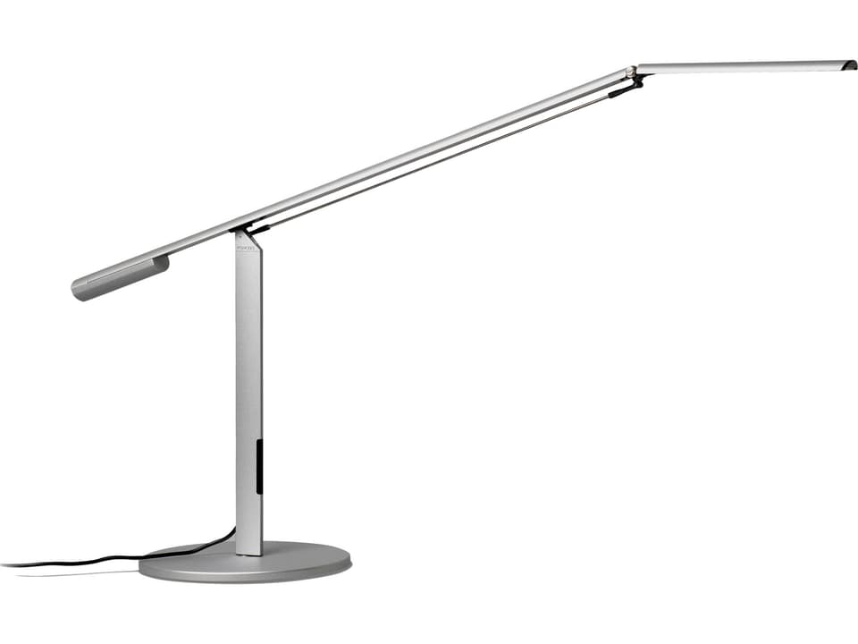 Equo LED Desk Lamp in Silver with Adjustable Counterweight Design