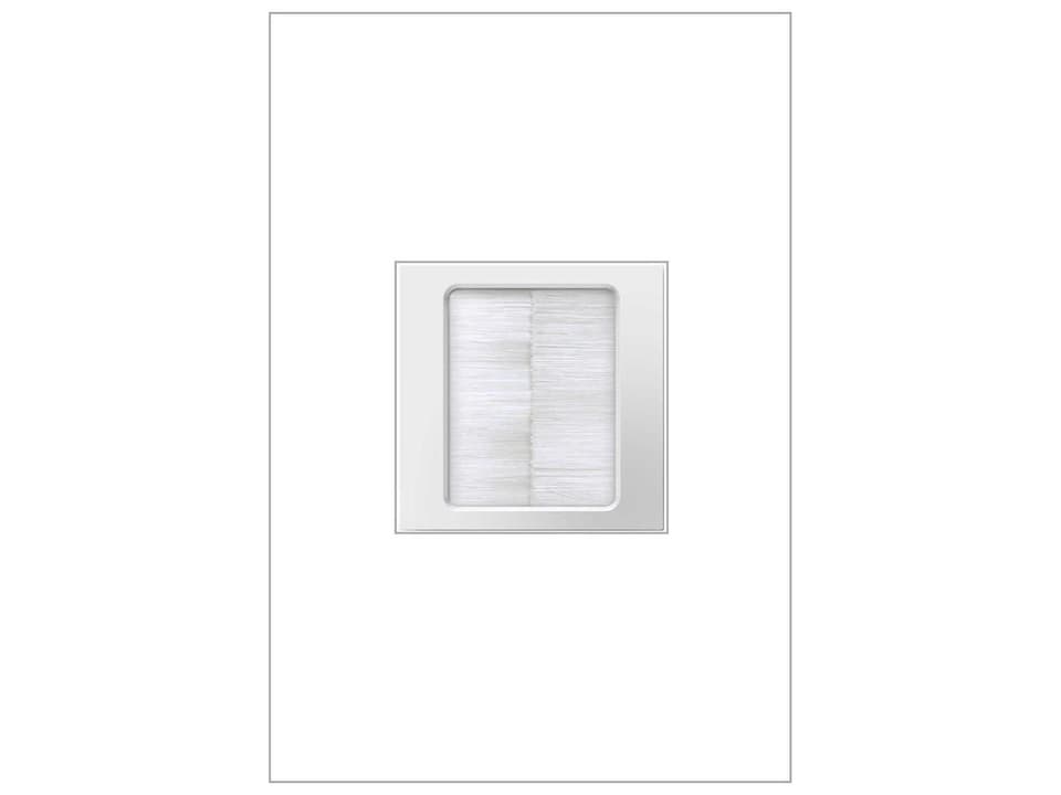 Connectivity White In-Wall Cable Access Port