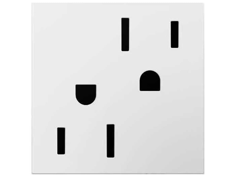 Adorne 15A Dual Tamper-Resistant Electrical Outlet White