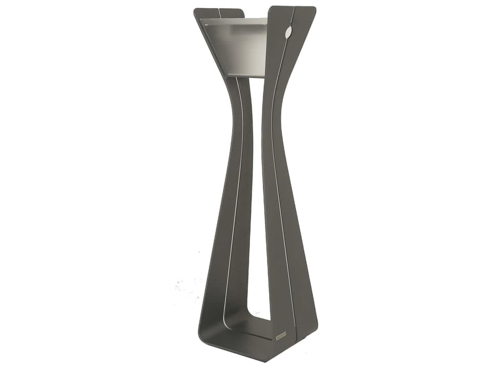 Osmoz Outdoor Solar Floor Lamp in Grey Aluminium
