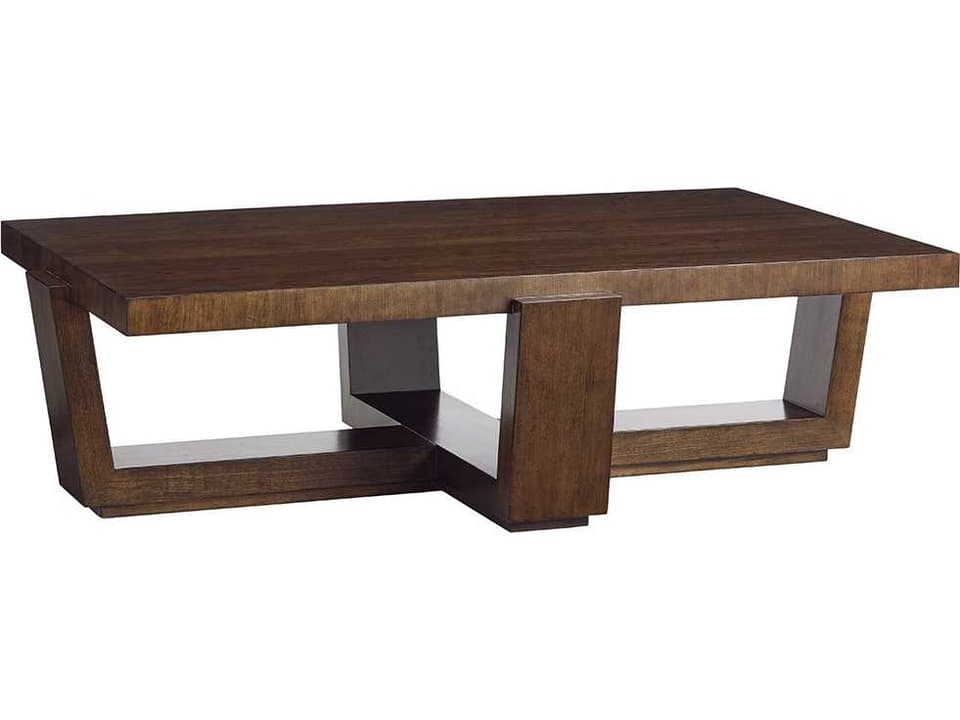 Laurel Canyon Esplanade Rectangle Coffee Table in Mocha Cherry
