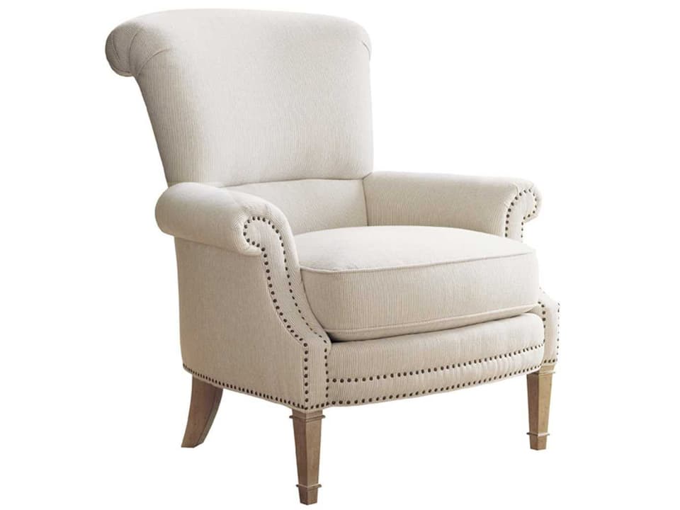 Monterey Sands Fabric Accent Chair Transitional Style