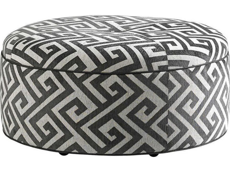 Reid Upholstered Square Ottoman with Casters
