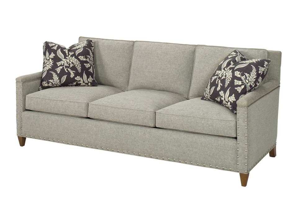 Upholstery Chase Sofa with Nailhead Trim