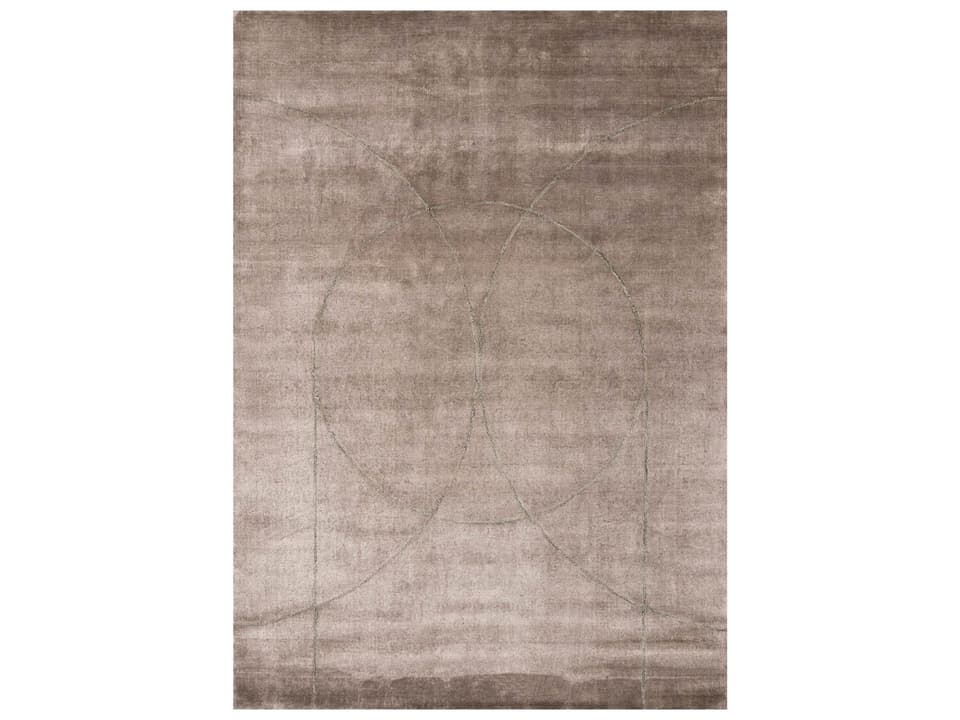 Circulus Loom-Knotted Area Rug in Powder
