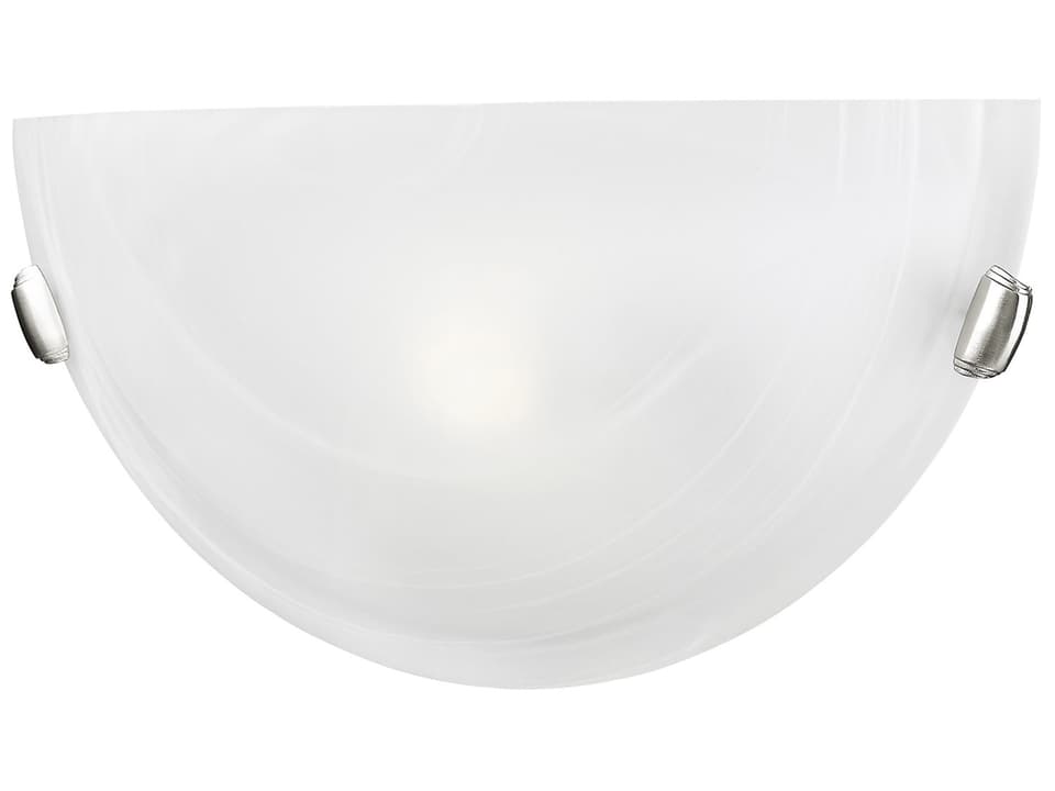 Oasis 1-Light Brushed Nickel Glass Wall Sconce