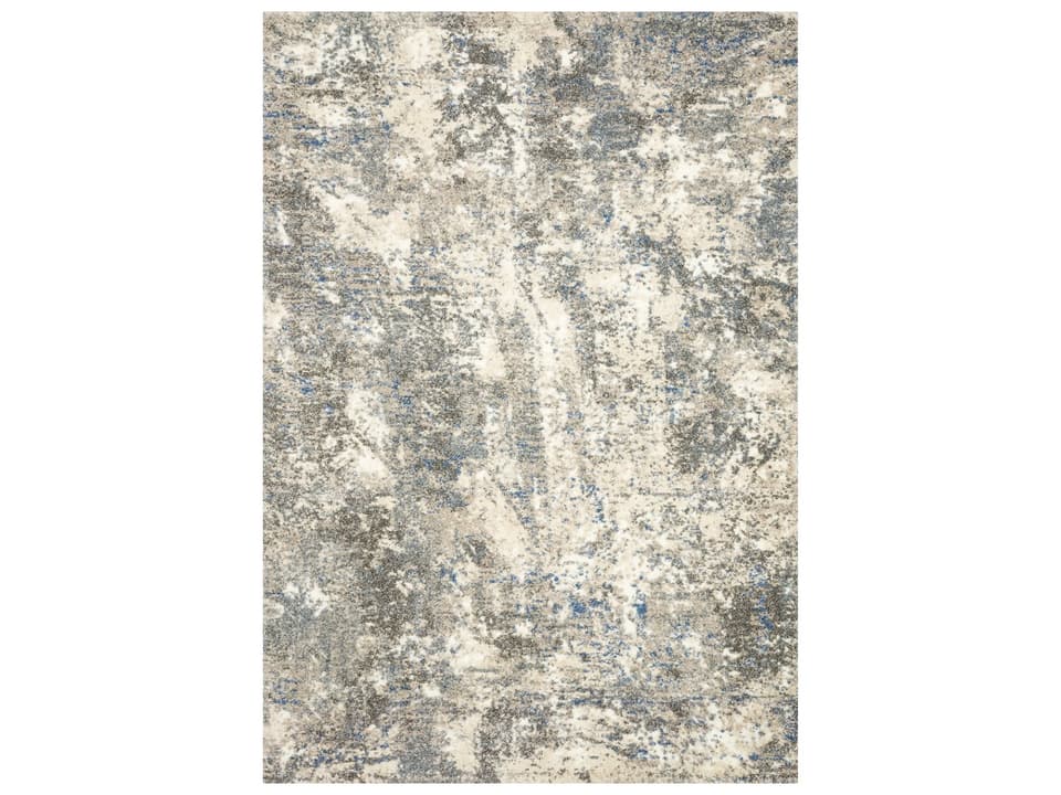 Landscape Collection Modern Abstract Area Rug in Slate Grey