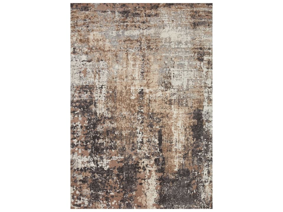 Theory Collection Power-Loomed Area Rug in Taupe and Grey