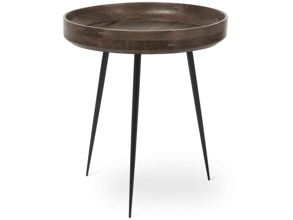 Bowl Round Wood Sirka Grey End Table