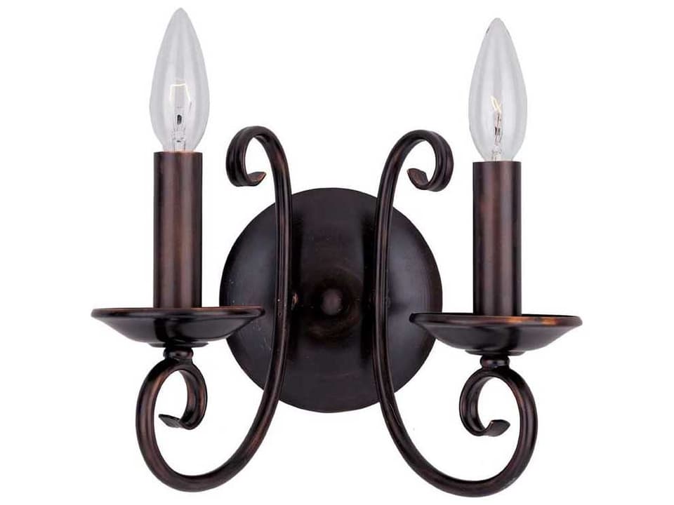 Loft 2-Light Wall Sconce in Oil Rubbed Bronze