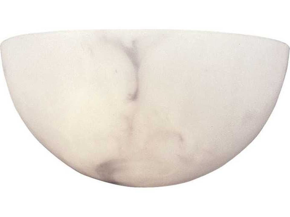 Collection 1-Light Alabaster Dust Wall Sconce
