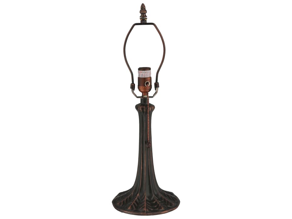 Tiffany Leaf Collection One-Light Table Lamp in Bronze