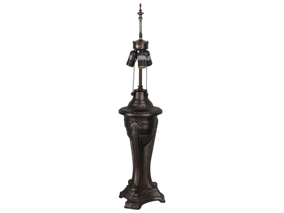 Tiffany Urn 3-Light Table Lamp in Mahogany Bronze