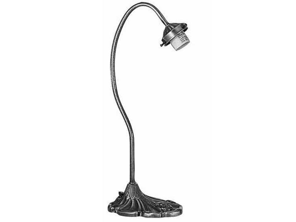 Tiffany Gooseneck 1-Light Table Lamp Base in Mahogany Bronze