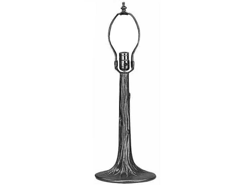 Tree 14-Inch Table Lamp Base in Mahogany Bronze Finish