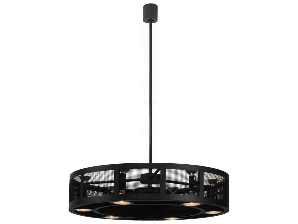 Paloma Golpe 48-Inch 5-Blade Outdoor Chandel-Air Fan in Wrought Iron