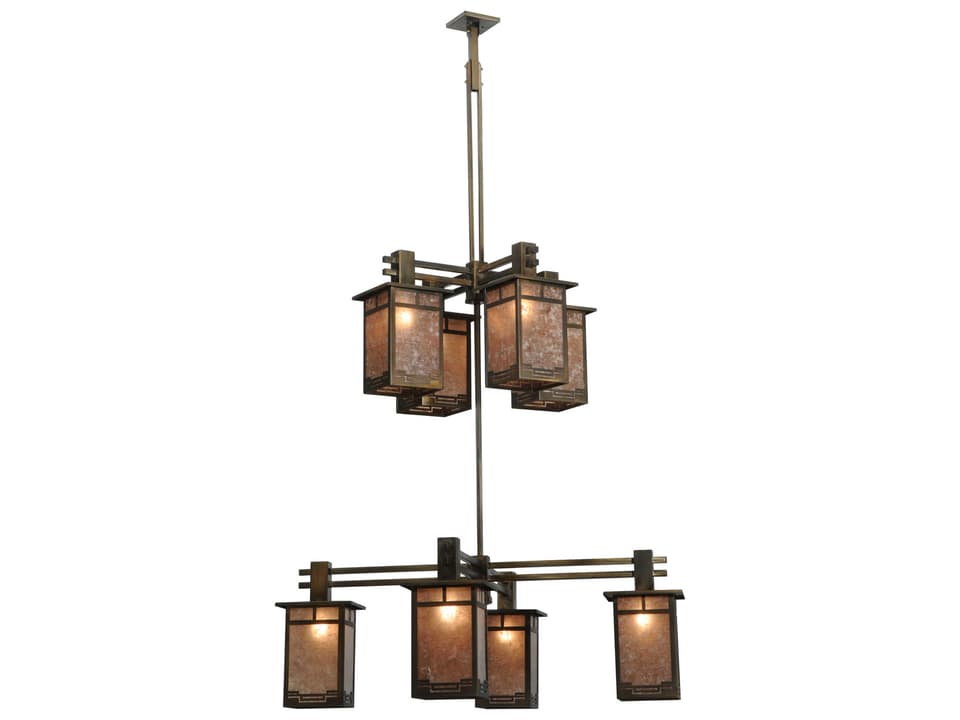 Roylance 8-Light Two-Tier Grand Chandelier in Antique Copper