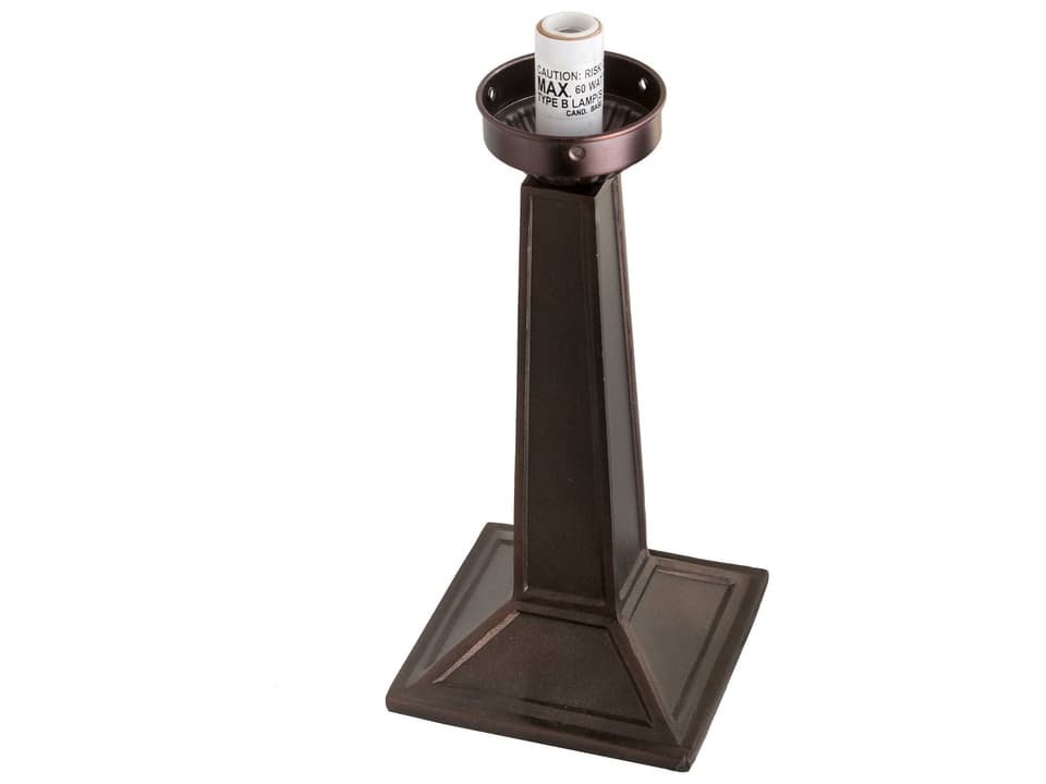 Mission 1-Light Table Lamp Base in Mahogany Bronze