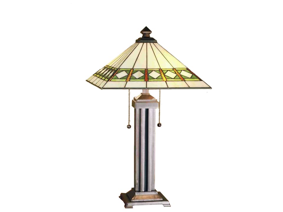 Tiffany 2-Light Mission Table Lamp Base in Mahogany Bronze
