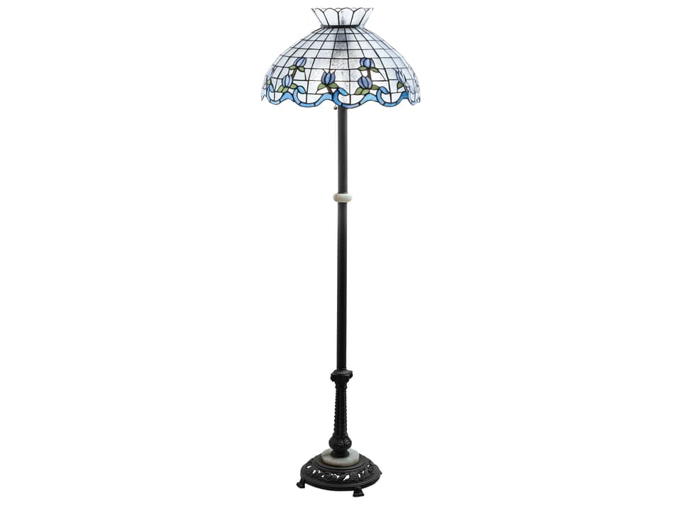 Olika FLOOR LAMP BRID ブルー LT460 Johnson Blue Grasshopper Floor Lamp Prop Rental - ACME Brooklyn