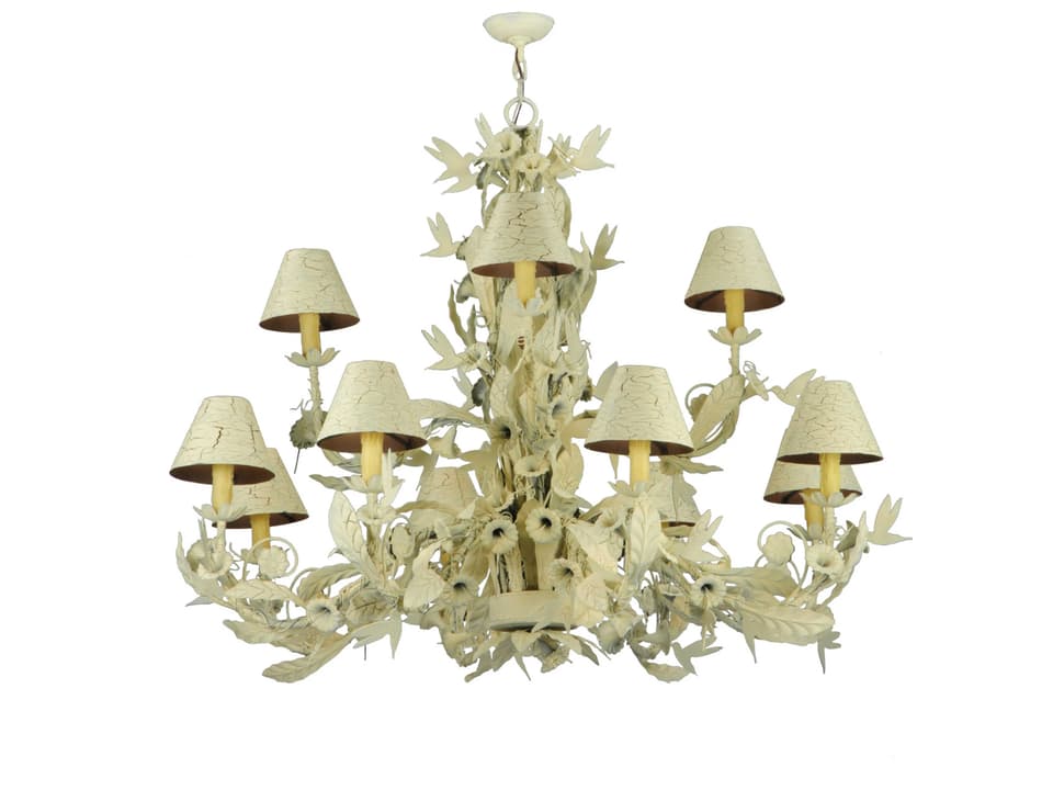 Tiffany Le Printemps 12-Light Empire Chandelier in Rustic Green